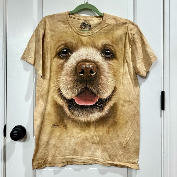 The Mountain Other - THE MOUNTAIN DOG FACE TIE DYE GRAPHIC TEE